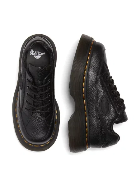 Кожаные кроссовки Dr. Martens на платформе черные