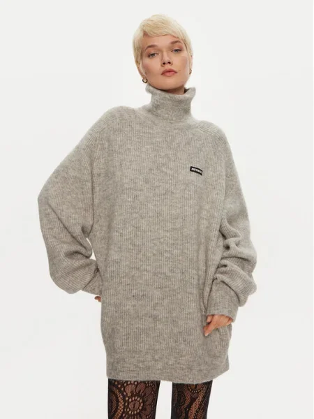 ROTATE Bluză cu gât Drandy gri