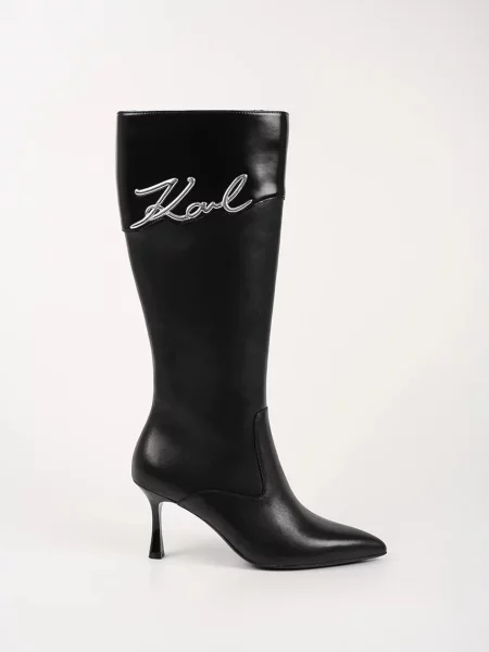 Ботуши Karl Lagerfeld SIENNA с тънък черно