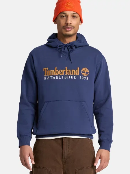 TIMBERLAND Mikina enciánová / zlatá žltá biela