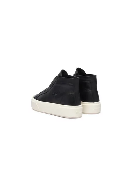 Superge Calvin Klein Flatform Mid Laceup Lth Wl črna