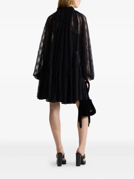 Rochie mini Patou din dantelă de costum negru