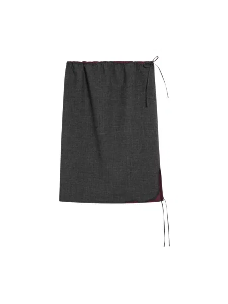 Spódnica midi Prada szara