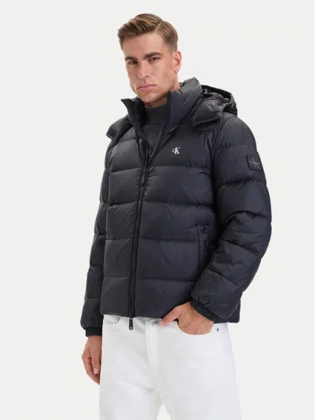 Vatovaná bunda Calvin Klein Jeans černá
