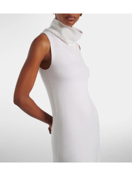 Rochie maxi Tom Ford de lână alb