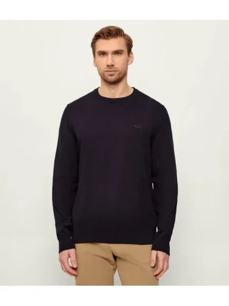 BOSS BLACK Pulover Upacas-L negru