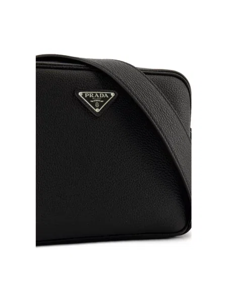 Torba crossbody Prada skórzana czarna