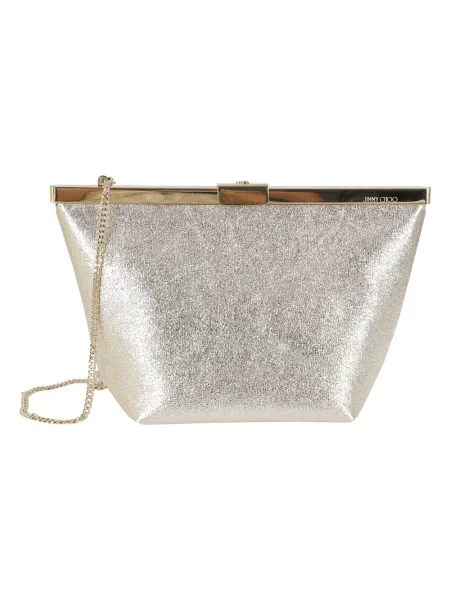 Kopertówka Jimmy Choo skórzana szara