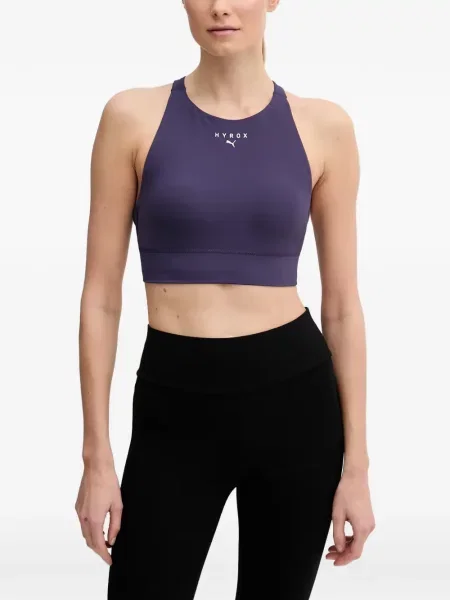 Sutien sport Puma cu imagine violet