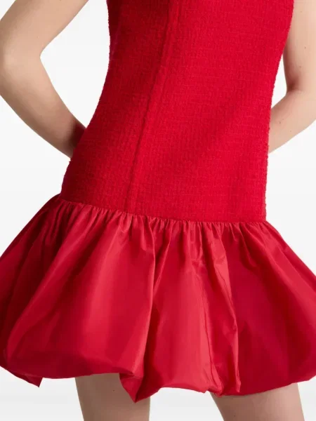 Rochie Patou din tweed de costum roșu
