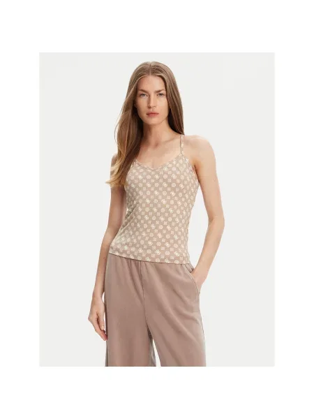 Guess Top Slim Fit bež