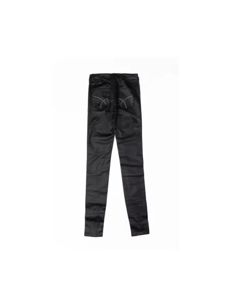 Skinny jeansy skinny Gas czarne