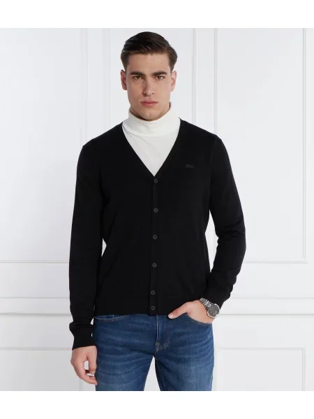 Lacoste Cardigan Regular Fit negru