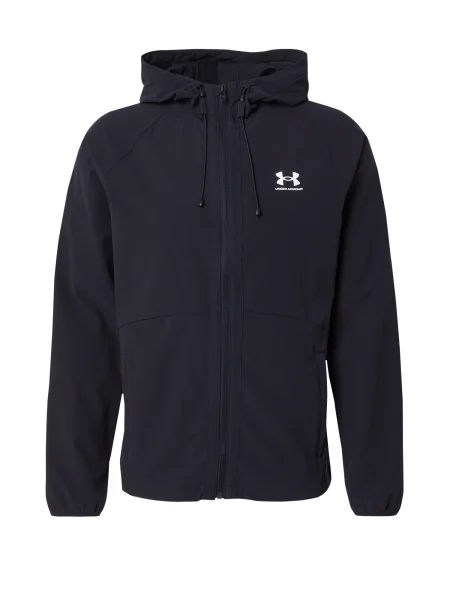 UNDER ARMOUR Sportovní bunda / bílá černá