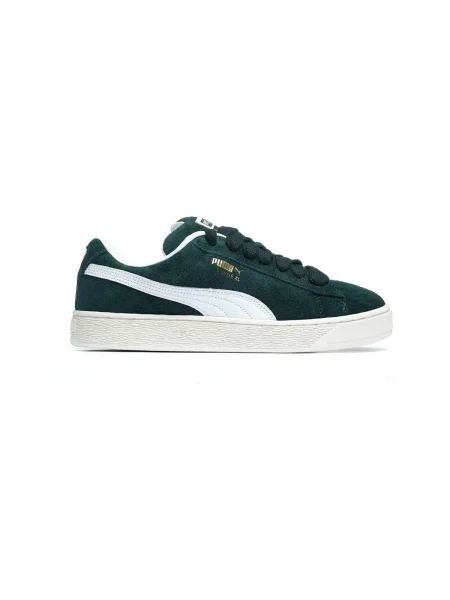 Pantofi Puma din piele de căprioară verde