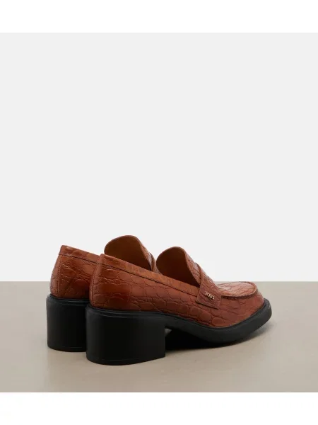 Pantofi cu toc Tod's din piele maro