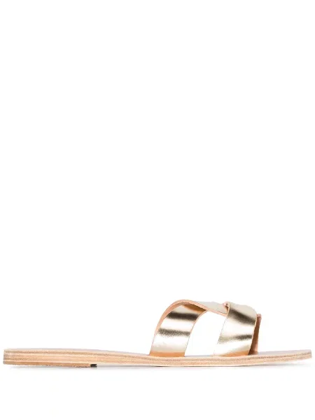 Sandale Ancient Greek Sandals din piele auriu