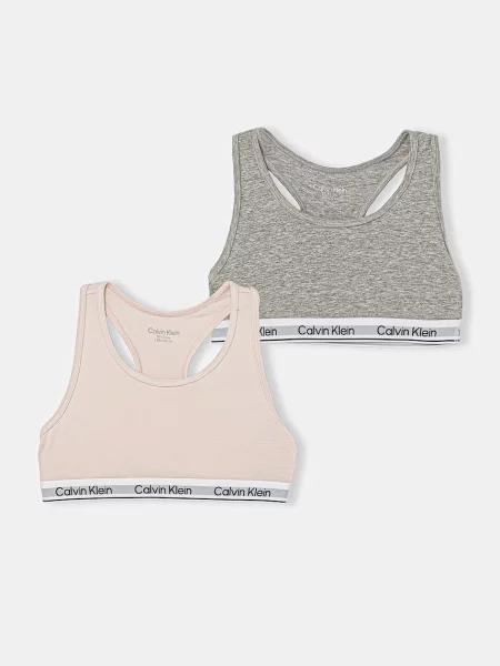 Calvin Klein Underwear podprsenka detská s elastanom ružová