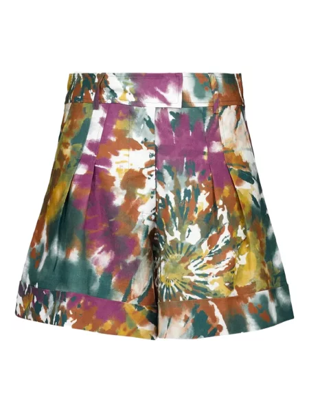 Pantaloni scurți Paula plisate verde