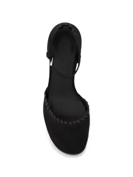 Pantofi cu toc Castaner țesuți negru