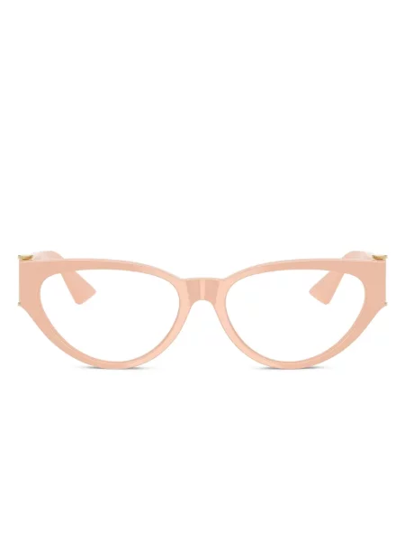 Ochelari de soare ochi de pisică Versace Eyewear cu autograf roz