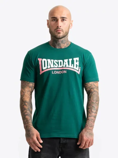 T-shirty Lonsdale Two Tone biała