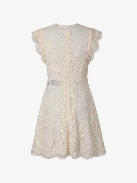 Rochie mini Valentino Garavani din dantelă alb