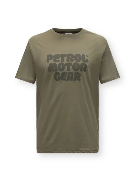 Petrol Industries Tricou oliv / închis verde