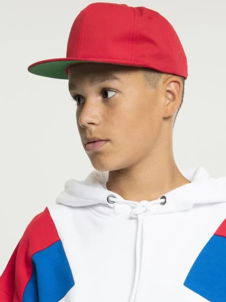 Șapcă Flexfit din țesătură twill roșu