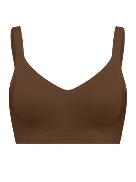 Cfab Melltartó Seamless Compact Push-Up BH' barna