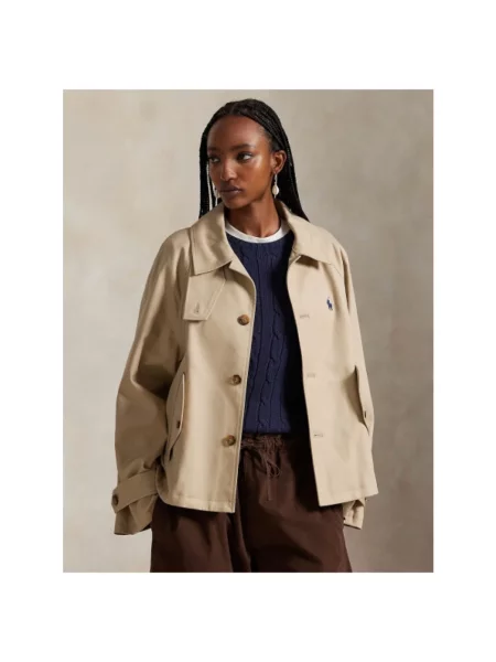 Lekki płaszcz Polo Ralph Lauren beżowy
