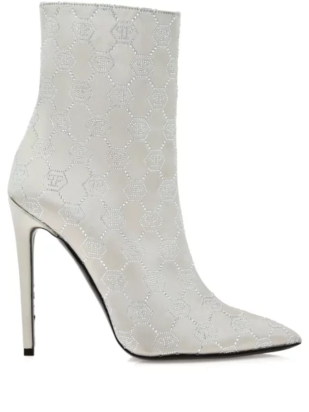 Botine Philipp Plein din satin