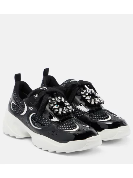 Sneakerși Roger Vivier din piele negru