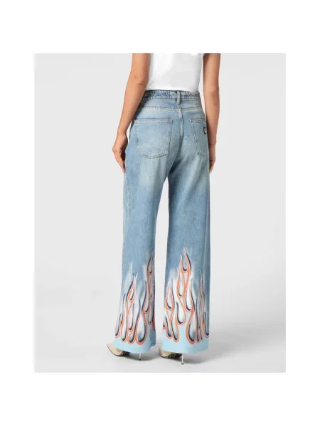 Spodnie Philipp Plein niebieskie