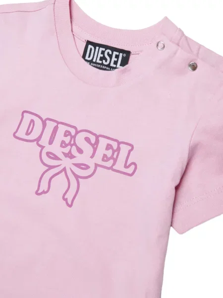 Koszulka dziecięca Diesel różowa