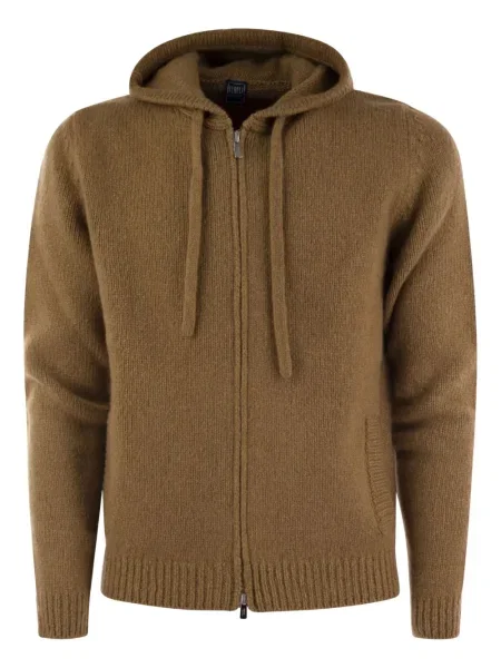 Hanorac cu glugă Fedeli maro