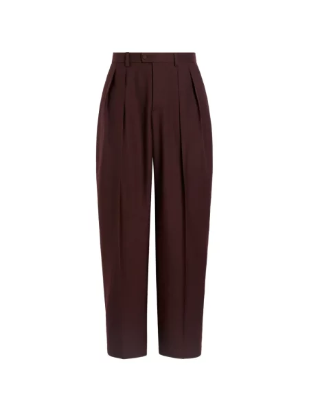Pantaloni Dolce & Gabbana de lână maro