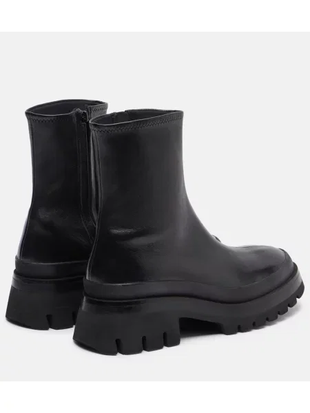 Cizme scurte Khaite din piele negru