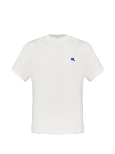 Tricou Jil Sander cu broderie alb