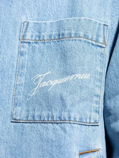Риза Jacquemus бродирана синьо