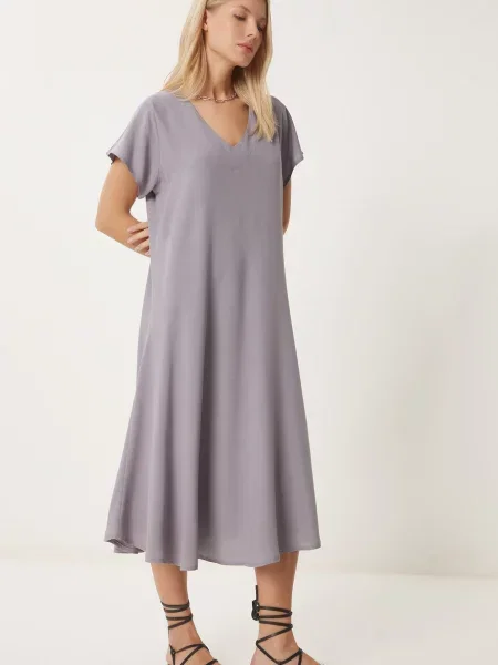 Happiness İstanbul Rochie deschis gri