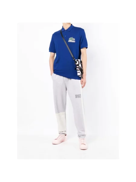 Koszulka polo Lacoste z logo niebieska