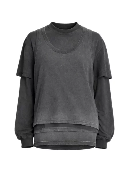 Tricou Alexander Wang lung gri