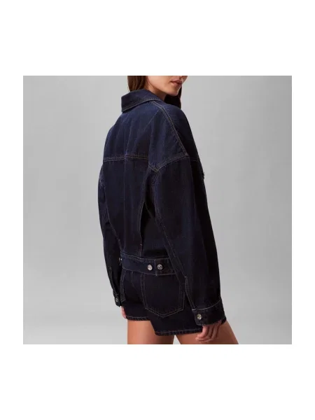 Calvin Klein Jeans De blugi geacă TRUCKER | Relaxed fit negru