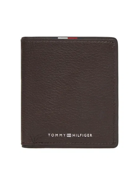 Кожен портфейл Tommy Hilfiger мъжки кафяво