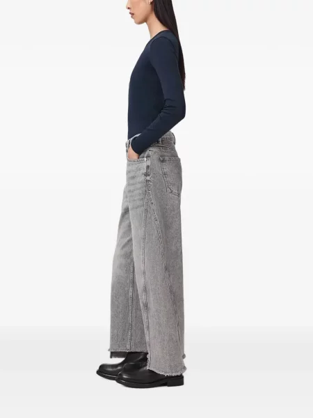 Blugi cu picior larg Allsaints gri