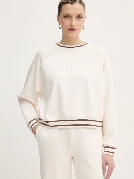 Armani Exchange bluza beżowa
