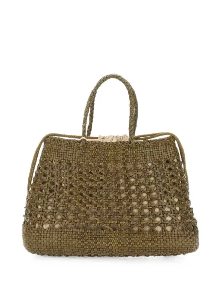 Geantă shopper Dragon Diffusion din piele verde