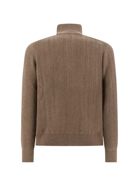 Cardigan Lorenzoni tricotate maro