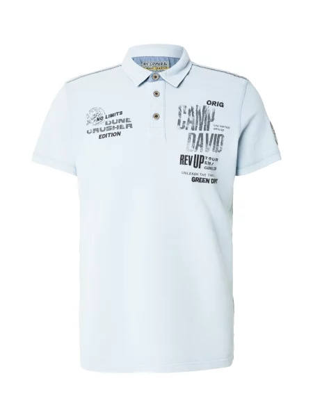 CAMP DAVID Majica Dune Crusher svetlo modra / temno siva